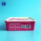 Boîte en plastique L25.7 * W21.3 de pp IML * emballage sec de fruit de gâteau de H6.9 480g